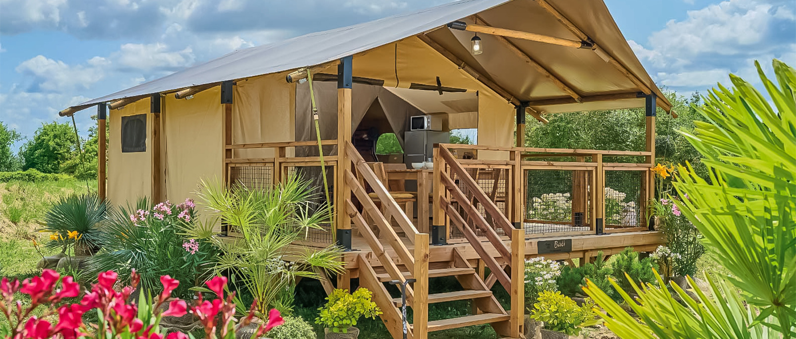 camping lodge toile bali